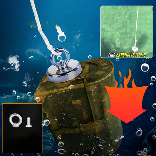 🧲🌊 Ímã de Pesca Magnético Super Forte – Encontre objetos metálicos com facilidade e segurança