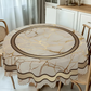 🏡✨ Toalha de Mesa Impermeável com Estampa de Mármore – Elegância, proteção e sofisticação para transformar sua sala de jantar