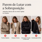 🧥✨ Jaqueta Feminina de Tricô com Patchwork de Jeans – Conforto, estilo moderno e caimento elegante