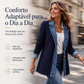 🧥✨ Jaqueta Feminina de Tricô com Patchwork de Jeans – Conforto, estilo moderno e caimento elegante