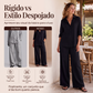 👚✨ Conjunto Feminino de Camisa + Calça de Perna Larga – Elegância casual, conforto e estilo em um só look