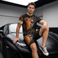 👕🔥 Conjunto Masculino de 2 Peças com Estampa 3D – Camiseta + Shorts leves, confortáveis e cheios de estilo