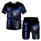 👕🔥 Conjunto Masculino de 2 Peças com Estampa 3D – Camiseta + Shorts leves, confortáveis e cheios de estilo