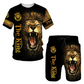 👕🔥 Conjunto Masculino de 2 Peças com Estampa 3D – Camiseta + Shorts leves, confortáveis e cheios de estilo