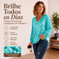 ✨ NASCIDA PARA BRILHAR | Blusa Feminina com Paetês e Decote em V -50%