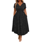 🔥👗 50% OFF! Vestido Feminino de Glitter com Decote em V – Elegante, Brilhante e Sofisticado
