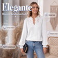 Blusa Feminina de Renda com Decote V