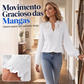 Blusa Feminina de Renda com Decote V
