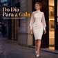 Vestido Midi Feminino Ajustado com Gola Alta