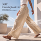Calça Pantalona Feminina Leve de Cintura Alta