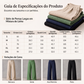 Calça Pantalona Feminina Leve de Cintura Alta