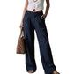 Calça Pantalona Feminina Leve de Cintura Alta