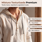 Camisa Masculina com Capuz em Mistura de Algodão