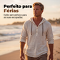 Camisa Masculina com Capuz em Mistura de Algodão
