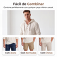 Camisa Masculina com Capuz em Mistura de Algodão