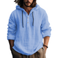 Camisa Masculina com Capuz em Mistura de Algodão
