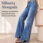 Jeans Feminino Cintura Alta e Perna Larga – Caimento Elegante