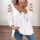 🔥 SAI DO BÁSICO | Blusa Feminina com Recorte nos Ombros e Zíper -50%