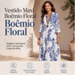 🌸 CLIMA DE FÉRIAS EM QUALQUER DIA | Vestido Longo Floral -50%