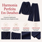 ✨ ELEGÂNCIA SEM ESFORÇO | Conjunto Feminino com Gola Drapeada e Pantalona -50%