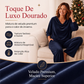 ✨ ELEGÂNCIA SEM ESFORÇO | Conjunto Feminino com Gola Drapeada e Pantalona -50%