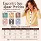 🧶 A TERCEIRA PEÇA QUE MUDA TUDO | Cardigã Feminino Listrado -50%