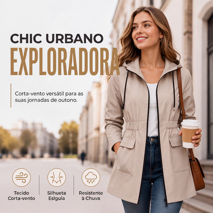 🔥🧥 50% OFF! Jaqueta Feminina com Capuz – Resistente ao Vento, Confortável e Perfeita para o Dia a Dia