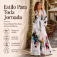 🎨 VISTA SUA PERSONALIDADE | Vestido Longo Feminino Estampado -50%