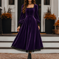 ✨ ELEGÂNCIA QUE NÃO PASSA DESPERCEBIDA | Vestido Vintage de Veludo -50%