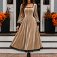 ✨ ELEGÂNCIA QUE NÃO PASSA DESPERCEBIDA | Vestido Vintage de Veludo -50%