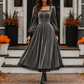 ✨ ELEGÂNCIA QUE NÃO PASSA DESPERCEBIDA | Vestido Vintage de Veludo -50%