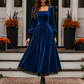 ✨ ELEGÂNCIA QUE NÃO PASSA DESPERCEBIDA | Vestido Vintage de Veludo -50%
