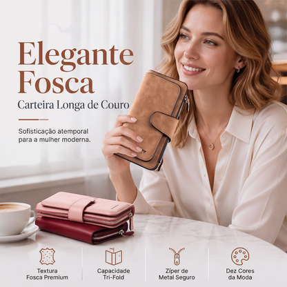 💳 MAIS ESPAÇO, MENOS BAGUNÇA | Carteira Feminina Longa -50%