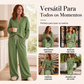 ☁️ CONFORTO QUE SAI DE CASA | Conjunto Feminino Waffle 2 Peças -50%