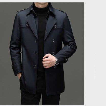 🧥 ELEGÂNCIA PARA TODA ESTAÇÃO | Trench Coat Masculino com Forro Removível -50%