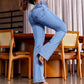 👖 ESTILO RETRÔ, CONFORTO MODERNO | Jeans Flare Feminino de Cintura Alta -50%