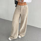 👖 CONFORTO COM ESTILO | Calça Feminina de Cintura Alta e Perna Larga -50%
