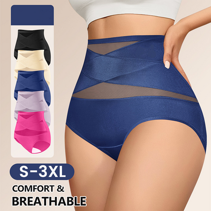 🔥 50% OFF! 👙 Calcinha Modeladora de Cintura Alta – Controle Abdominal, Efeito Liso e Conforto Para o Dia Todo