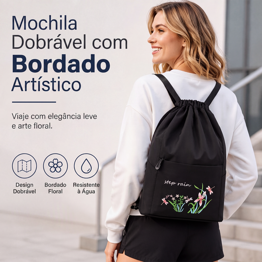 🎒 PEQUENA PARA GUARDAR, GRANDE PARA USAR | Mochila Feminina Dobrável -50%