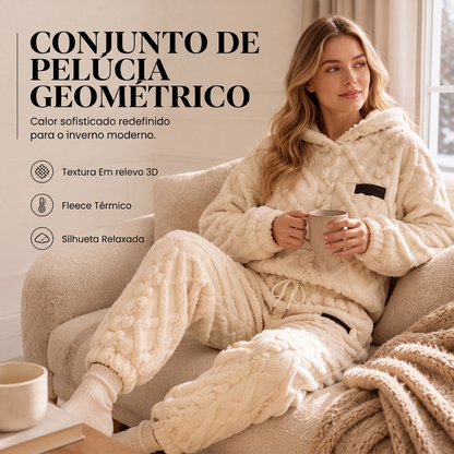 🧸✨ Conjunto Feminino 2 Peças Felpudo – Aconchego, Maciez e Estilo Para os Dias Frios | 🔥 50% OFF