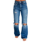 👖 ATITUDE EM CADA LOOK | Jeans Feminino Wide Leg Destroyed -50%