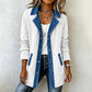 🧥 PERSONALIDADE EM CADA LOOK | Jaqueta Feminina Patchwork Estilo Jeans -50%