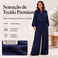 ✨ CONFORTO SEM COMPLICAÇÃO | Conjunto Feminino Casual 2 Peças -50%