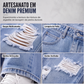 🔥 50% OFF! 👖 Calça Jeans Feminina de Cintura Alta e Perna Larga – Estilo Streetwear, Silhueta Alongada e Visual Moderno