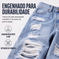 🔥 50% OFF! 👖 Calça Jeans Feminina de Cintura Alta e Perna Larga – Estilo Streetwear, Silhueta Alongada e Visual Moderno