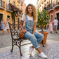 🔥 50% OFF! 👖 Macacão Jeans Feminino Largo – Confortável, Estiloso e com Bolsos Funcionais para o Dia a Dia