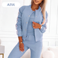 🔥 50% OFF! 👗 Conjunto Feminino Casual de 3 Peças – Jaqueta, Regata e Calça com Estilo Versátil e Conforto para o Dia Todo