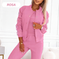 🔥 50% OFF! 👗 Conjunto Feminino Casual de 3 Peças – Jaqueta, Regata e Calça com Estilo Versátil e Conforto para o Dia Todo