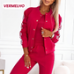 🔥 50% OFF! 👗 Conjunto Feminino Casual de 3 Peças – Jaqueta, Regata e Calça com Estilo Versátil e Conforto para o Dia Todo