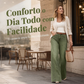 🔥 50% OFF! 🧶👖 Calça Jeans Feminina Vintage de Cintura Alta e Perna Larga – Silhueta Alongada, Conforto e Estilo Moderno